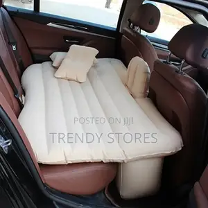 Beige Inflatable Travel Bed