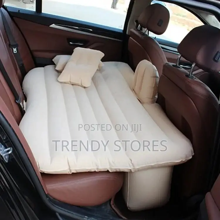 Beige Inflatable Travel Bed