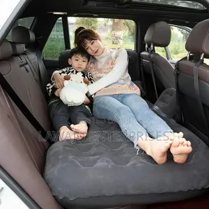 Grey Inflatable Travel Bed