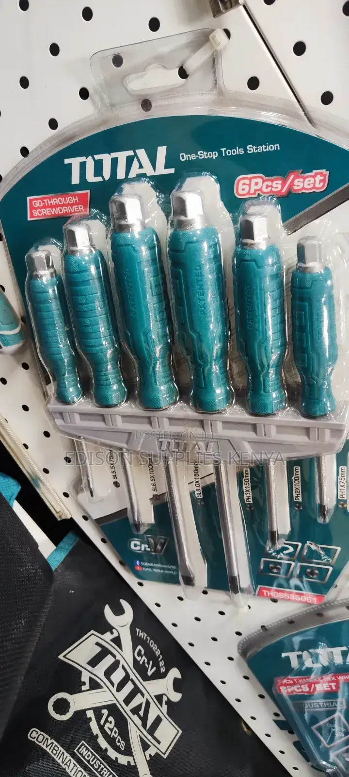 Total Screwdrivers Set Total Go-Through Screwdriver Set 6pcs