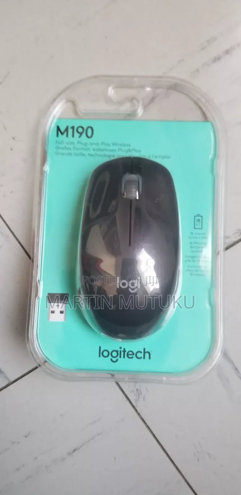 Logitech M190 Full-Size Wireless Mouse
