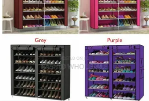 Double Column Shoe Rack 36 Pairs