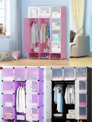 3 Column Wardrobes Plastic