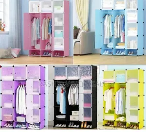 Plastic ,3 Column Wardrobes