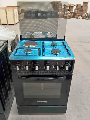 3gas+1electric Hot Plate 50*55 Oven Cooker With Jet Valve