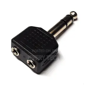 1/4" TRS Stereo Male to Dual 1/8" 3.5mm Female Jack Audio Y