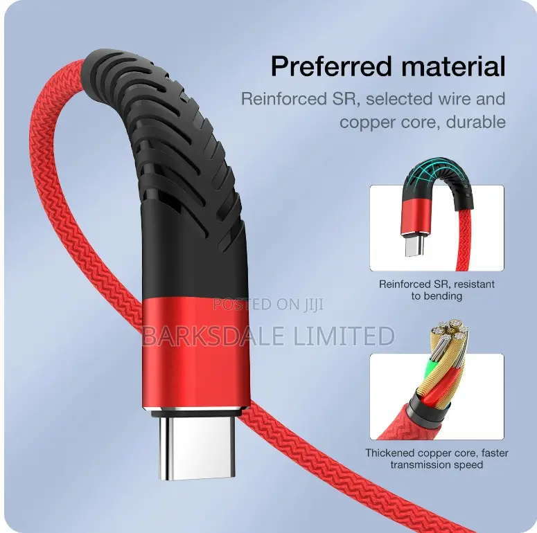 3M Charging Type C Data USB Fast Charger Cable Data Phone