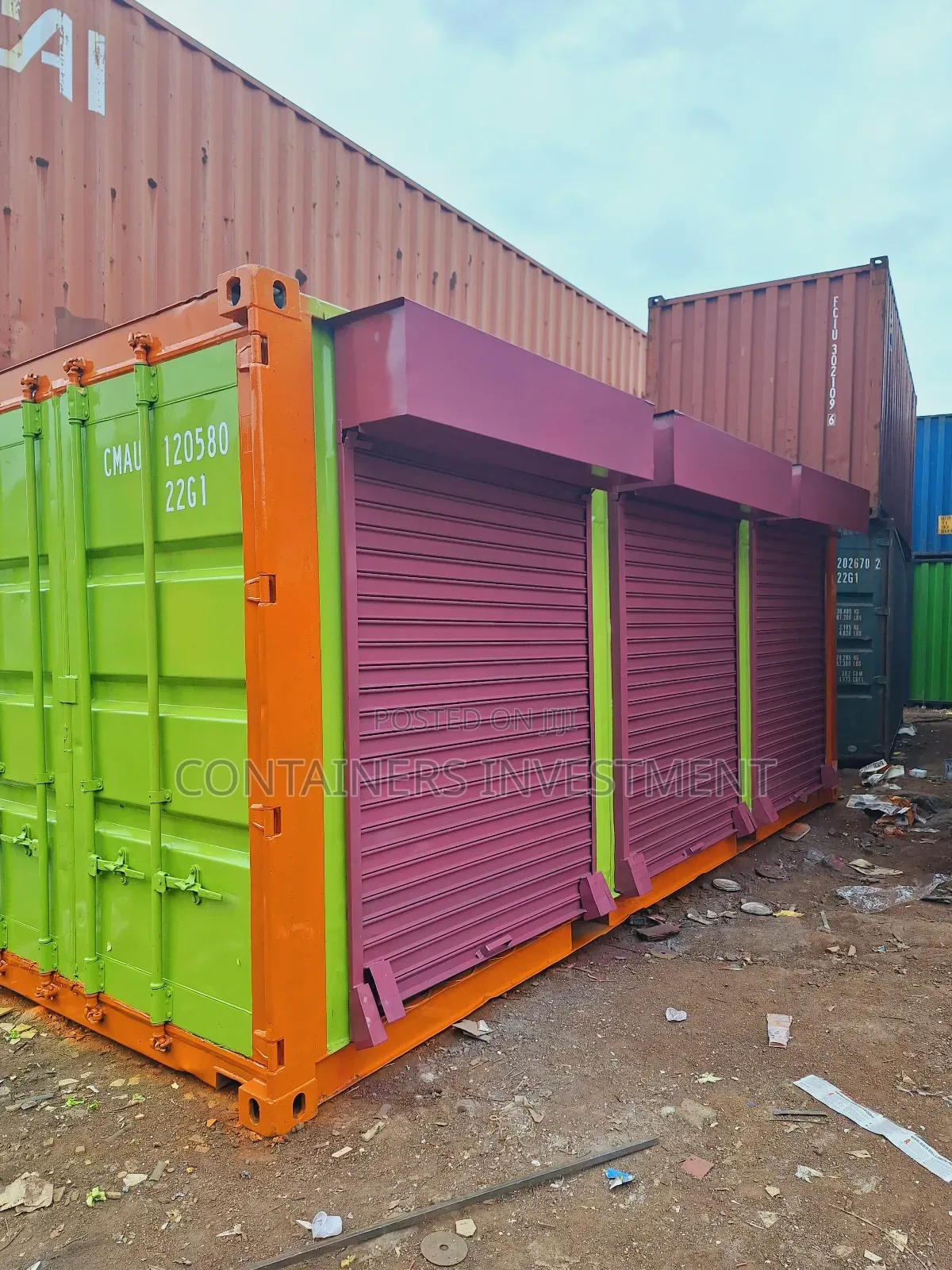 20ft Container Stalls- Versatile Container Shops