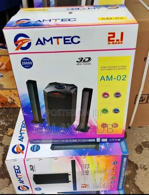 Amtec Am-02 2.1ch Multimedia Speaker Bt/Usb/Sd/Fm - Black