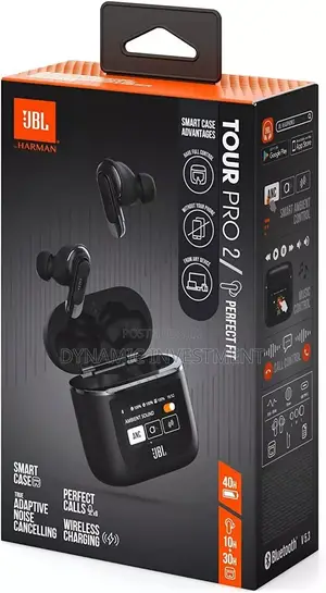 JBL Tour Pro 2 Noise-Canceling True Wireless in-Ear Earbuds