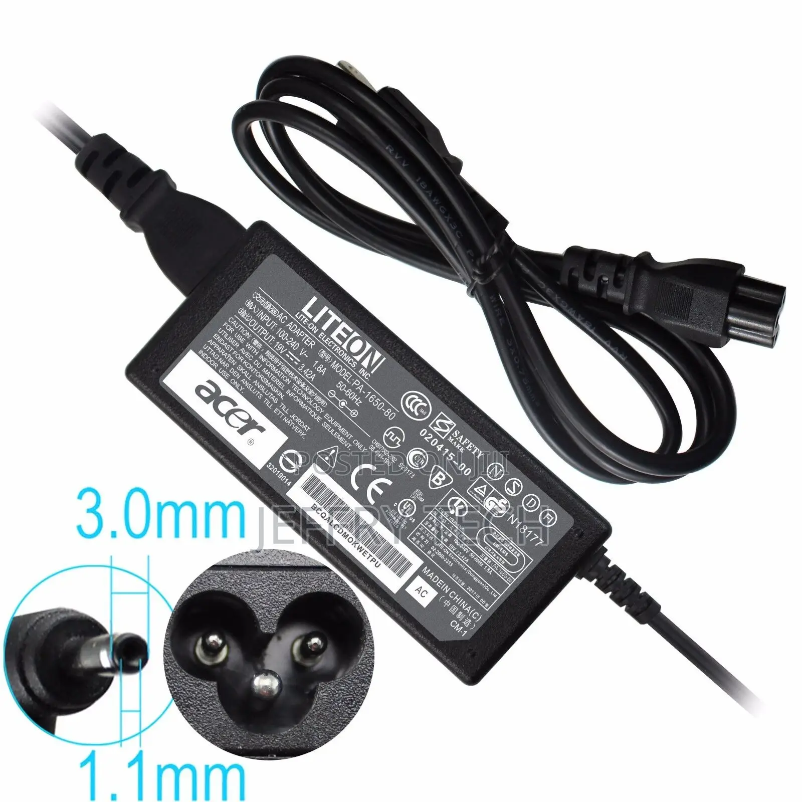 Genuine 19V 3.42A 65W Power Adapter Charger Acer Chromebook