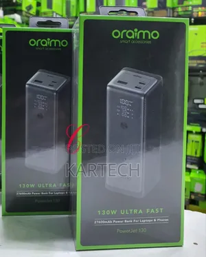 Oraimo Powerjet 27,600mah Power Bank for Laptops and Phones