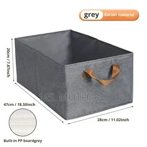 Collapsible Hard Fabric Closet Organizer