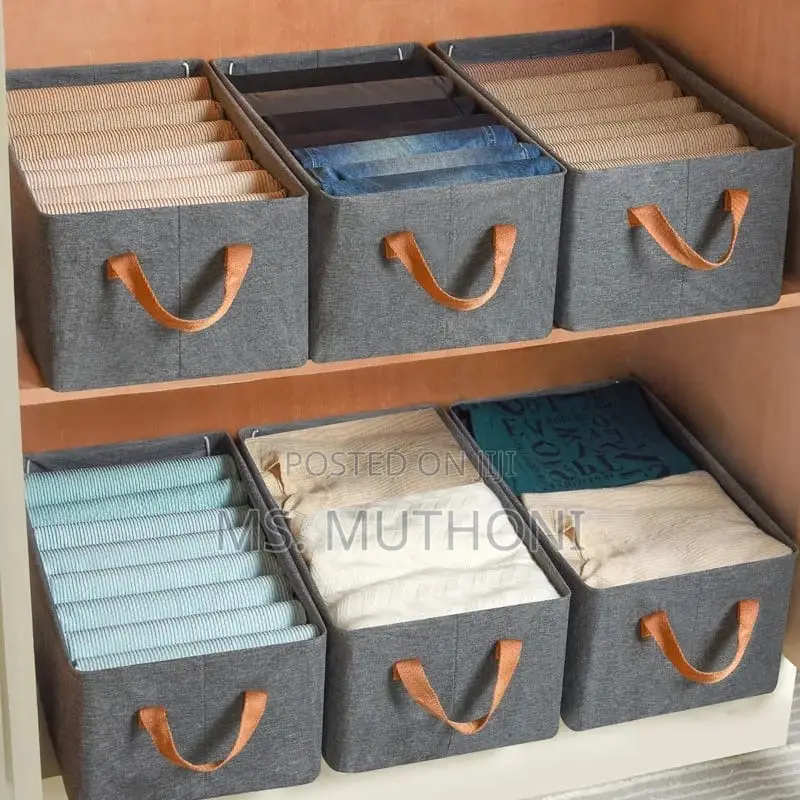 Collapsible Hard Fabric Closet Organizer