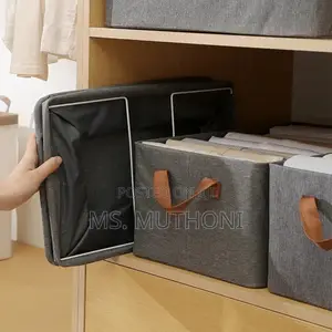 Collapsible Hard Fabric Closet Organizer