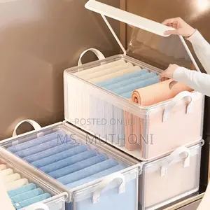 Thick Transparent Fabric Closet Organizer