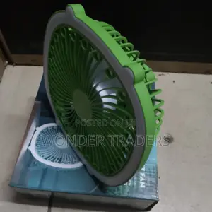 Portable Mini Fan With a Glowing Ring Light