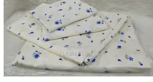 Pure 6*6 Stripped Cotton Bedsheets Set