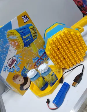 Rechargeable Bazooka Bubble Gun for Kids