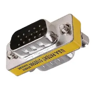 HD15 VGA/SVGA Male To Male Mini Gender Changer / Adapter / C