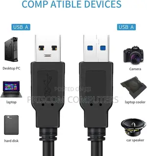 USB Cable Data Transfer Hard Drive Enclosure, Printer, Modem