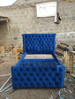 Bed, Blue Colour. 4 by 6 