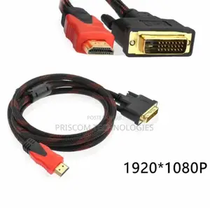 DVI to HDMI Cable Adapte, Bi-Directional HDMI to DVI-D Cable