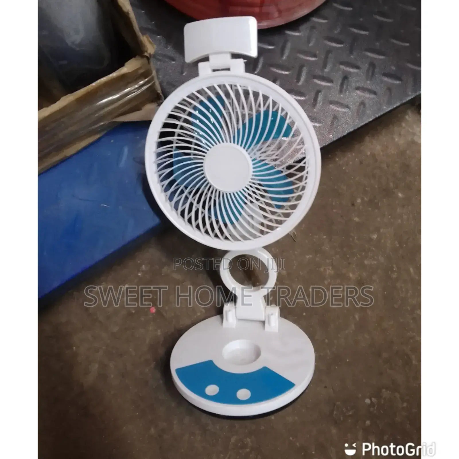 Rechargeable, Adjustable Table Fan