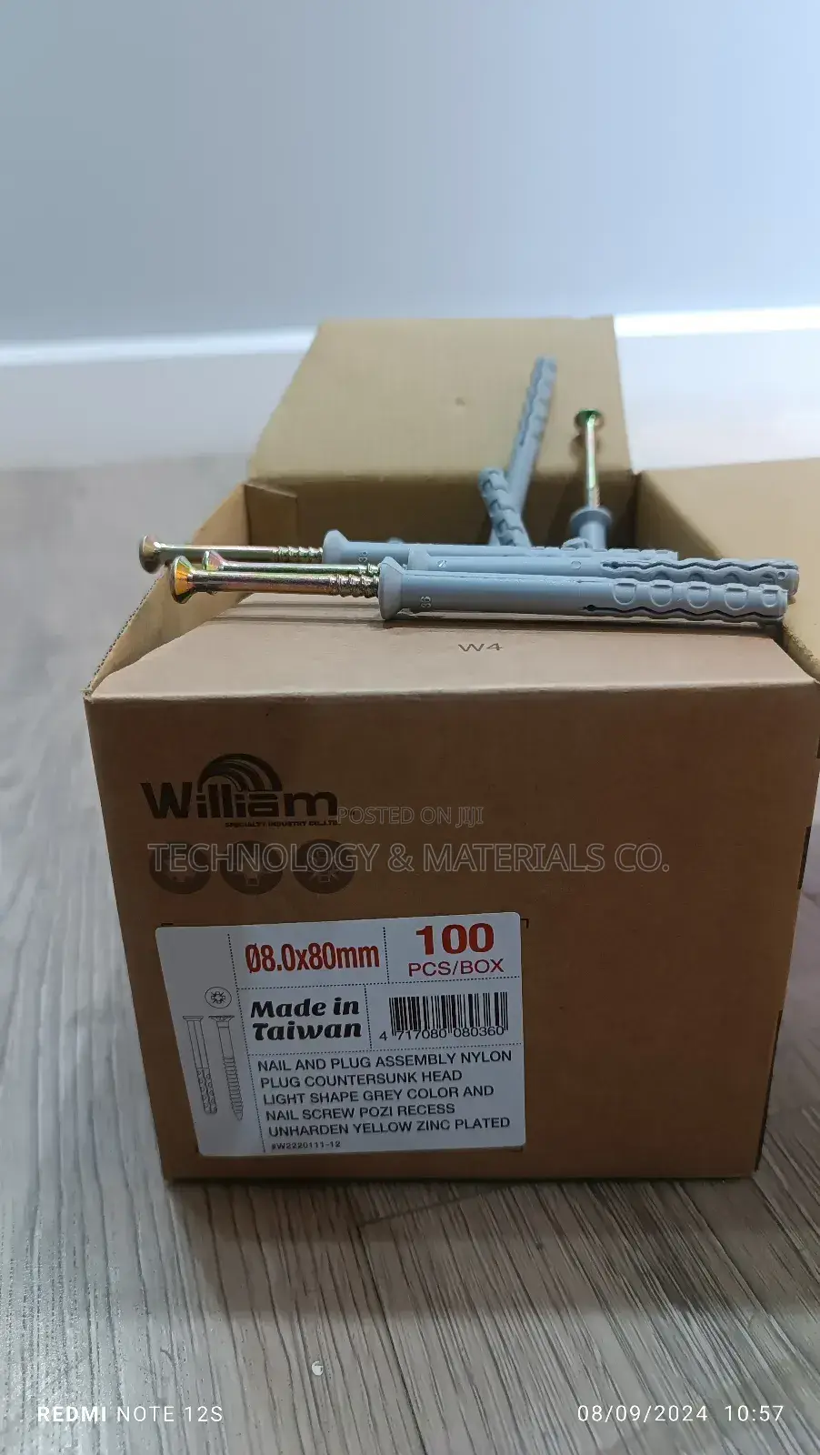 Cabinet Screws-(Nail and Plug 100pcs)