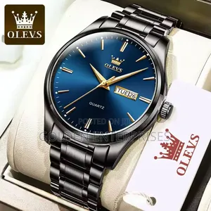 Black Olevs Gents Waterproof Watch