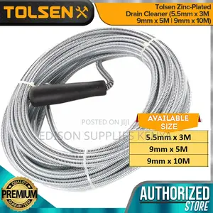 Drain Cleaner Tolsen Metal Drain Unclogger Snake 3m /5m/ 10m