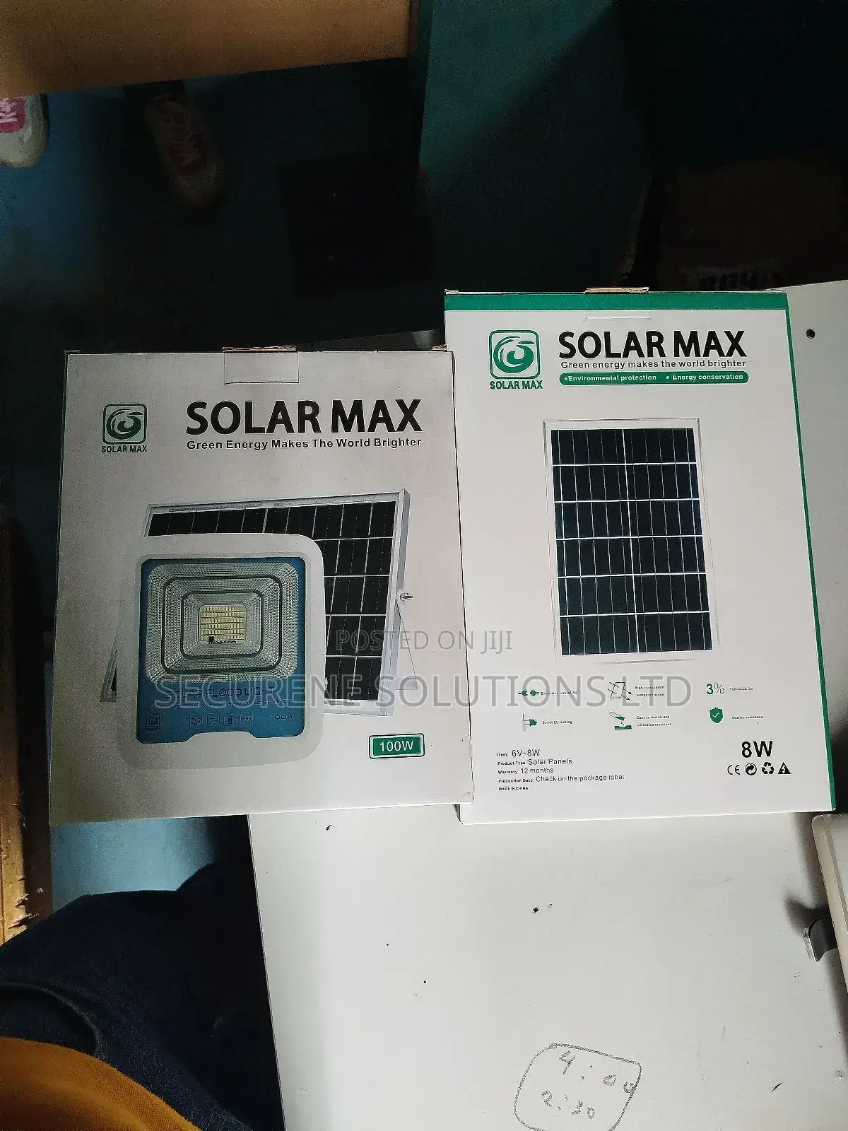 100 Watts Solar Floodlight Solarmax With 8 Watts Solar Panel