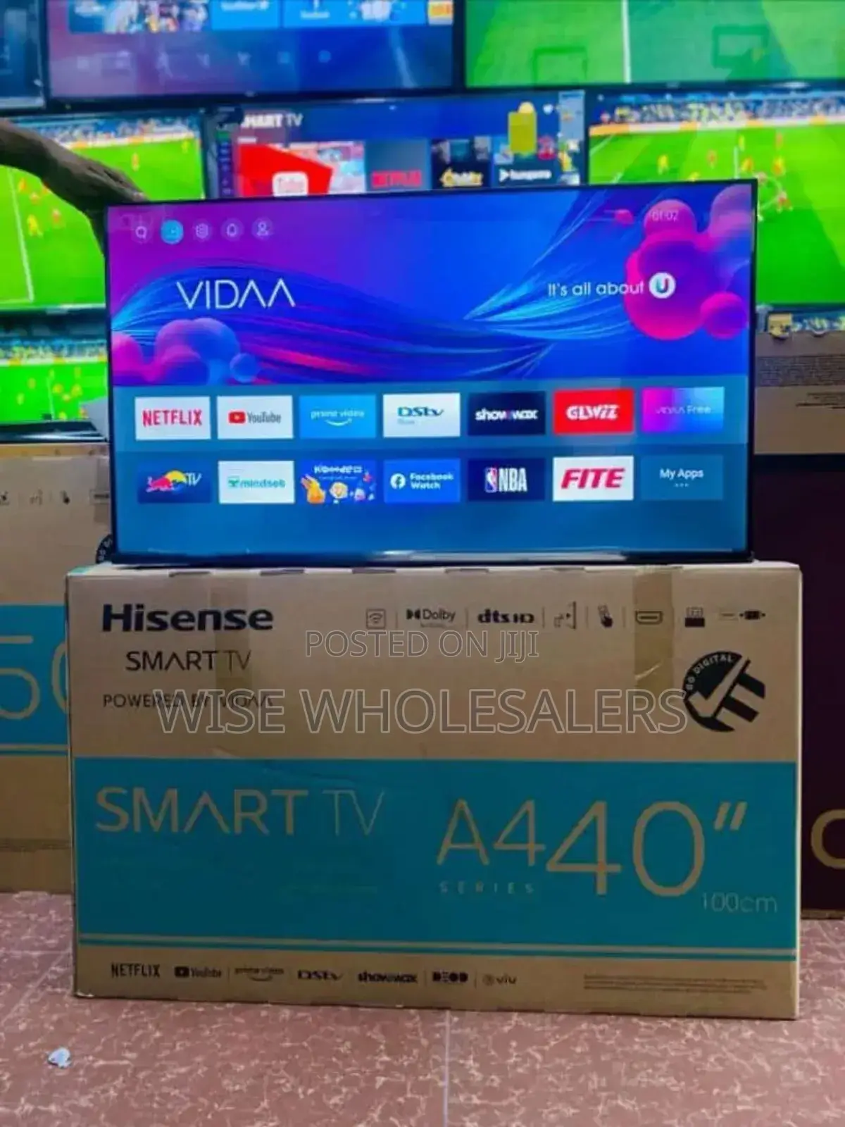 Hisense 40" Inches Smart Frameless" Available
