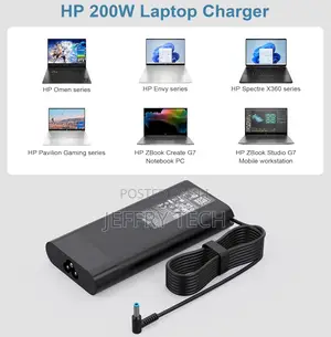 200W 10.3A Laptop Charger for HP OMEN Pavilion Gaming 15 16