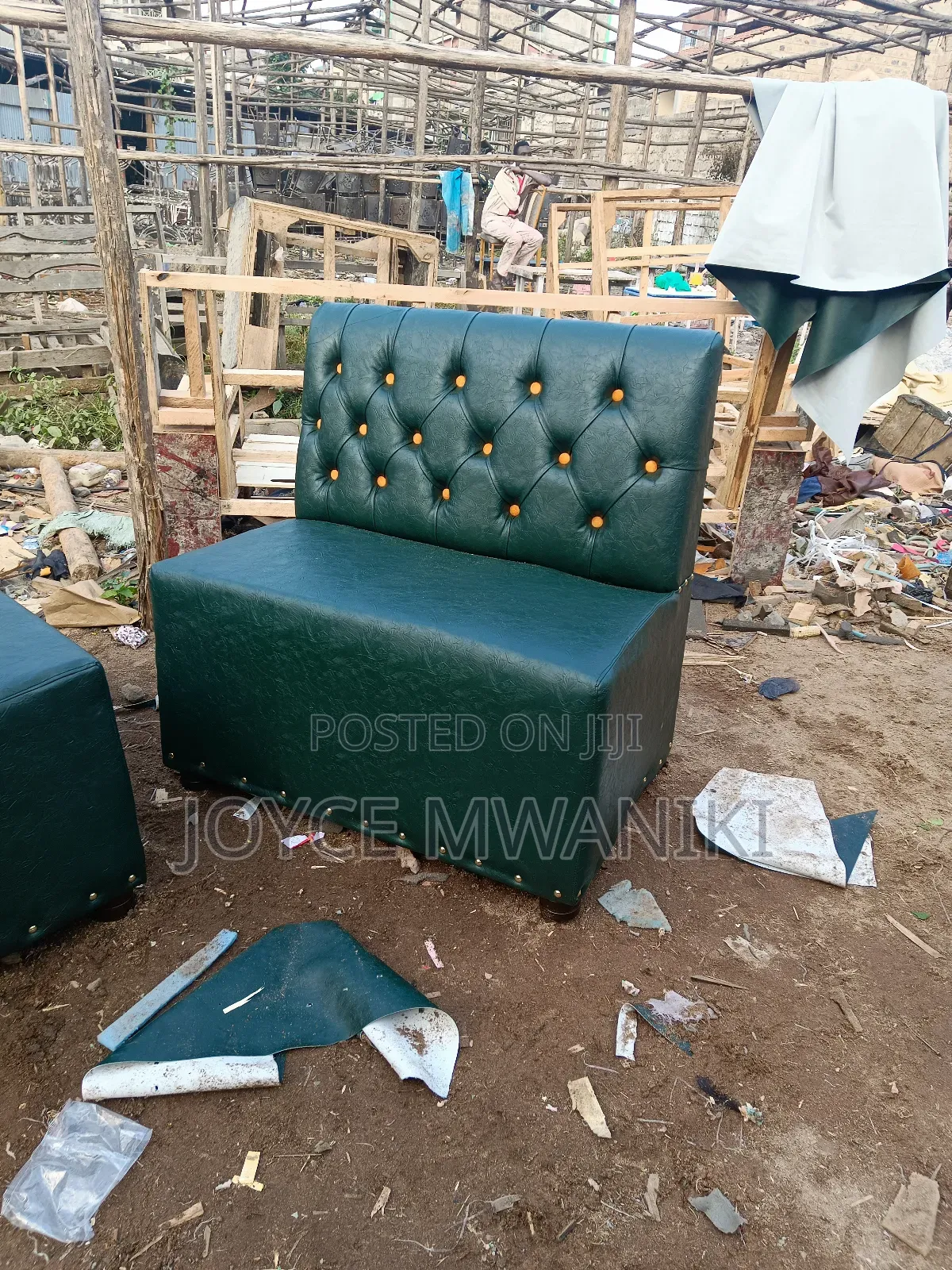 Restaurant Couch, Green ,