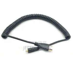 Coiled Micro HDMI Cable;Coiled Spring Micro HDMI to Full HDM