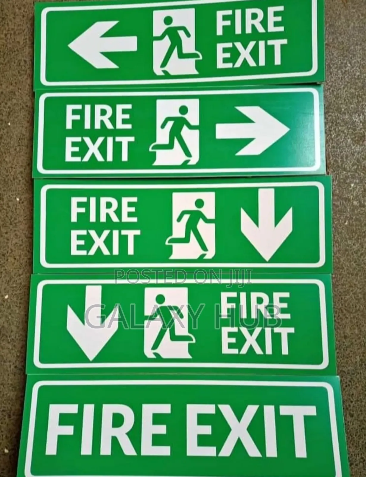 Fire Exit Safety Direction Signs