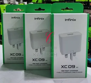 Infinix XC09 18W Type C Kit With 3A Type C Charging Cable