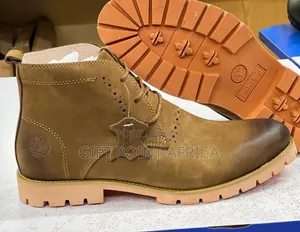 Brown Leather Timberland Boots for Men