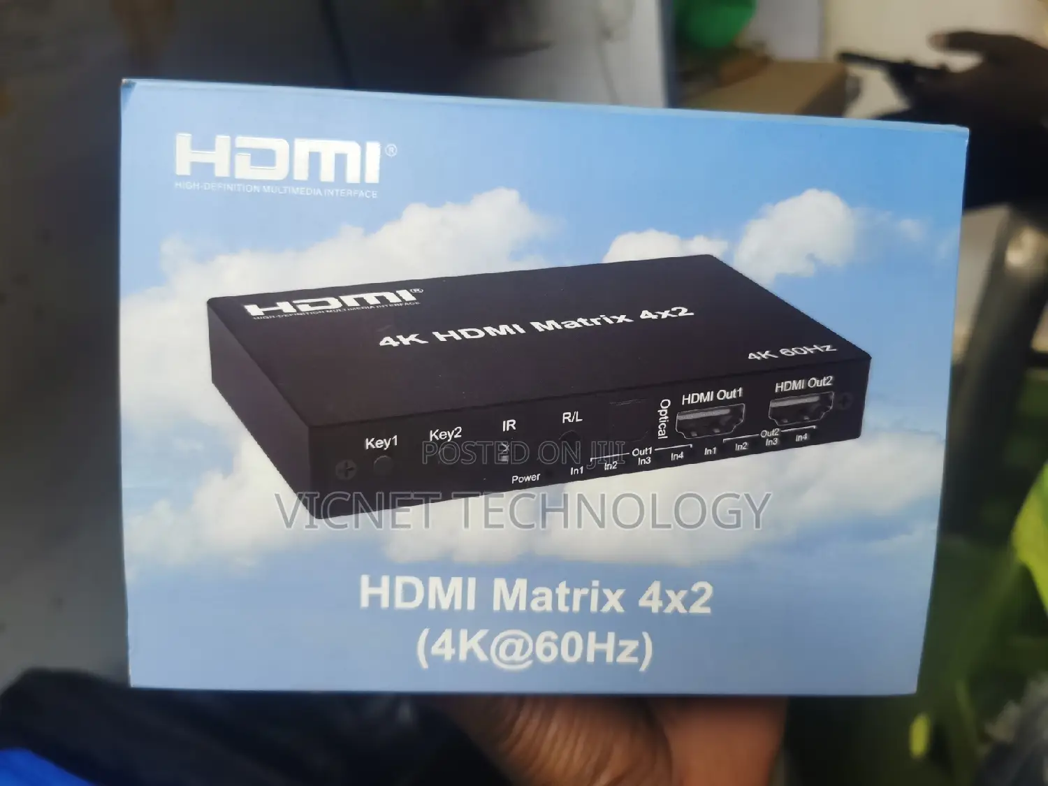  HDMI Matrix Switch With Fibre Optic