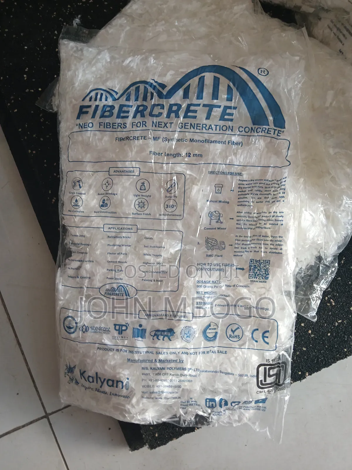 Microfiber for Concrete