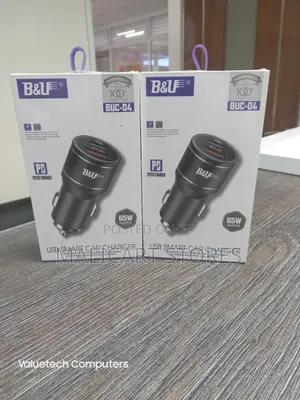 Car Charger With USB and USB-C