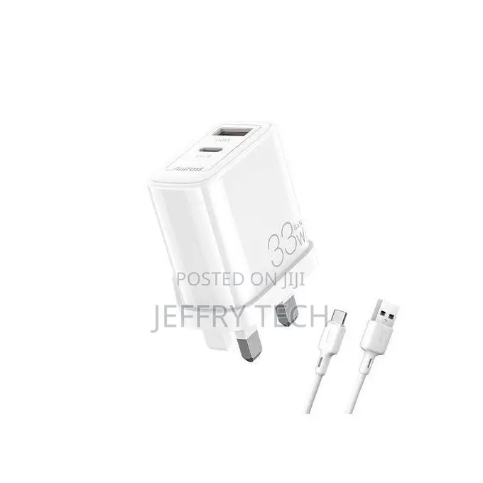 Oraimo 33W Fast Charging Charger Kit-3a Type-C Cable-White