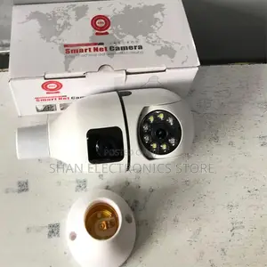 Wifi Ip Cameracctv 360 Degree V380 Dual Lens 2mp Bulb Camera
