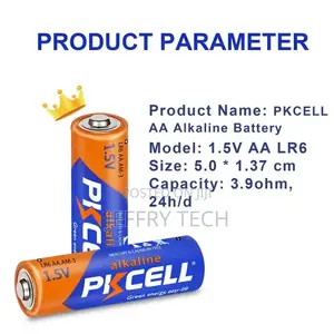Pkcell AA Alkaline Batteries LR6 1.5V Double a Battery for T