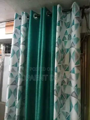 Mix and Match Green Window Curtains