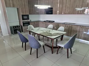 Pure Marble 6 Seater Dining Table Set