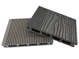 Outdoor Wood Plastic Composite 3D Embossed WPC Flooring