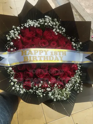 Exclusive Red and White Roses