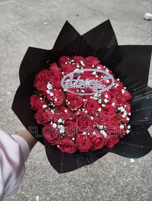 Exclusive Red and White Roses